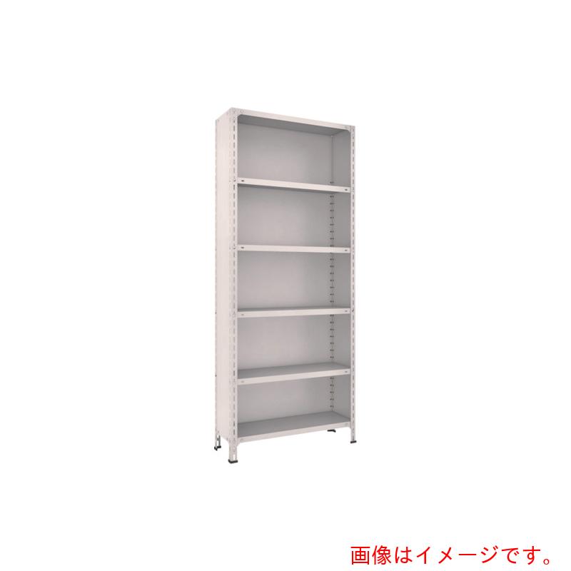 トラスコ中山(TRUSCO) TRUSCO スチールラック 軽量棚背板・側板付 1800X300XH1800 6段 ネオグレー 【品番:66V-26】|住設プロ 店