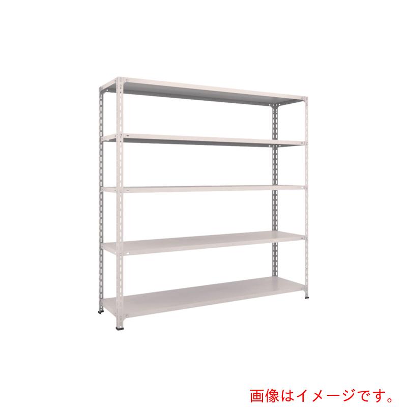 【別途送料あり】トラスコ中山（TRUSCO）　TRUSCO　スチールラック　軽量棚開放型　Ｗ１８００ＸＤ４５０ＸＨ１８００　５段　ネオグレー　【品番：66X-15】