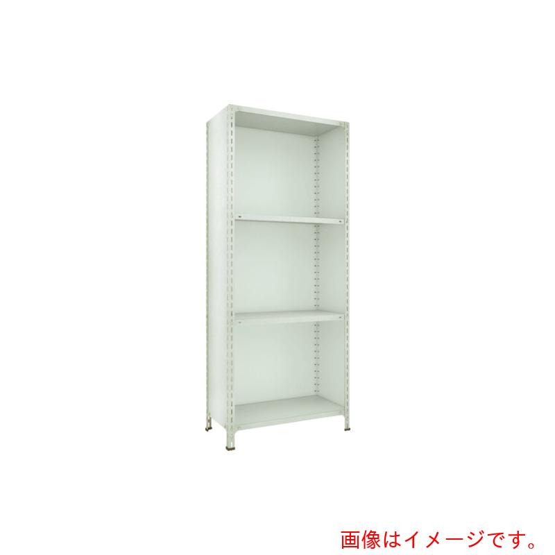【別途送料あり】トラスコ中山（TRUSCO）　TRUSCO　スチールラック　軽量棚背板・側板付　８７５Ｘ６００ＸＨ２１００　４段　ネオグレー　【品番：73W-24】｜住設プロ　店