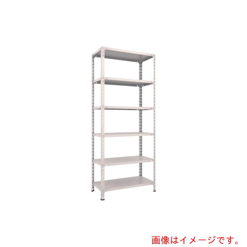 【別途送料あり】トラスコ中山(TRUSCO) TRUSCO スチールラック 軽量棚開放型 W875XD450XH2100 6段 ネオグレー 【品番:73X-16】