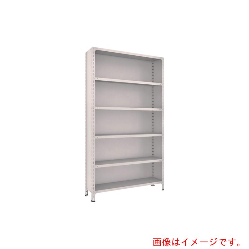 【別途貨物輸送あり】トラスコ中山（TRUSCO） TRUSCO スチール写真仕合わせ 軽さ棚背板・側板付 Ｗ１２００ＸＤ３００Ｘ２１００ ６段 ネオ薄墨色 【品番：74V-26】