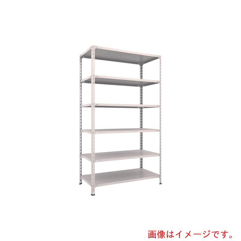 【別途送料あり】トラスコ中山（TRUSCO）　TRUSCO　スチールラック　軽量棚開放型　Ｗ１２００ＸＤ６００ＸＨ２１００　６段　ネオグレー　【品番：74W-16】