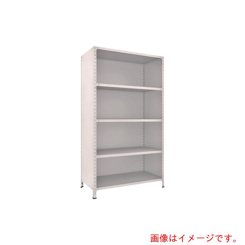 【別途送料あり】トラスコ中山（TRUSCO）　TRUSCO　スチールラック　軽量棚背板・側板付　Ｗ１２００ＸＤ６００Ｘ２１００　５段　ネオグレー　【品番：74W-25】｜住設プロ　店