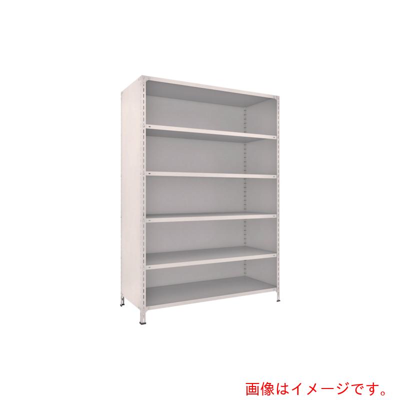 【別途送料あり】トラスコ中山（TRUSCO）　TRUSCO　スチールラック　軽量棚背板・側板付　Ｗ１５００ＸＤ６００Ｘ２１００　６段　ネオグレー　【品番：75W-26】 45,095円