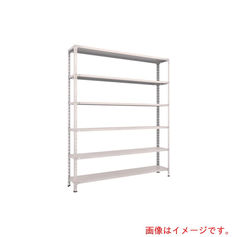 【別途送料あり】トラスコ中山（TRUSCO）　TRUSCO　スチールラック　軽量棚開放型　Ｗ１８００ＸＤ３００ＸＨ２１００　６段　ネオグレー　【品番：76V-16】｜住設プロ　店