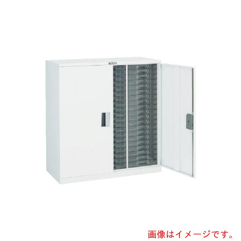 【別途貨物輸送あり】トラスコ中山（TRUSCO） TRUSCO 商品目録容れもの 両開 深型３列１０段 Ｗ ８２５Ｘ３９５ＸＨ８８０ 【品番：A3C10D-W】