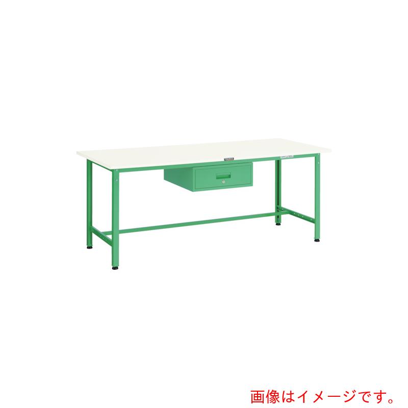 【別途送料あり】トラスコ中山（TRUSCO）　TRUSCO　軽荷重作業台（３００ｋｇ）ＡＥ型　９００Ｘ６００ＸＨ７４０　１段引出付　ダークグレー色　【品番：AE-0960F1 DG】