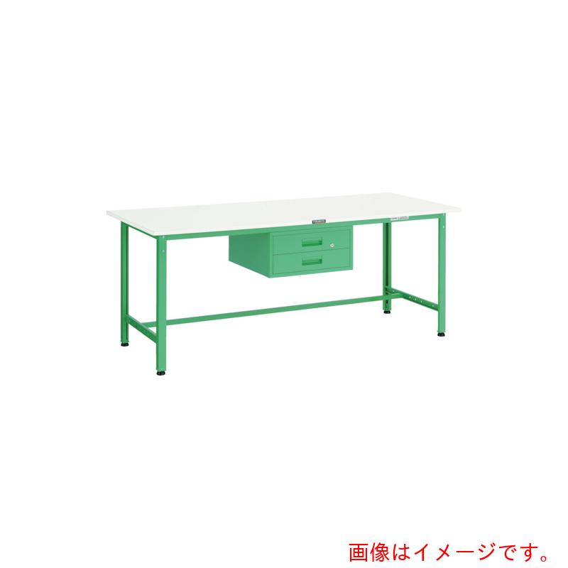 【別途送料あり】トラスコ中山（TRUSCO） TRUSCO 軽荷重作業台（３００ｋｇ）ＡＥ型 ９００Ｘ６００ＸＨ７４０ ２段引出付 ダークグレー色 【品番：AE-0960F2 DG】
