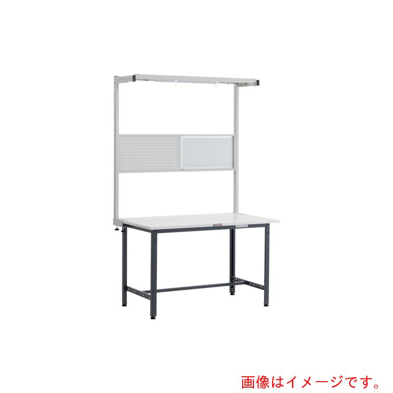 【別途送料あり】トラスコ中山（TRUSCO）　TRUSCO　軽荷重作業台（３００ｋｇ）ＡＥ型　１２００Ｘ９００ＸＨ１９４８（全高）　ツールハンガーフルセット付　ダークグレー色　【品番：AE-1209THFS DG】
