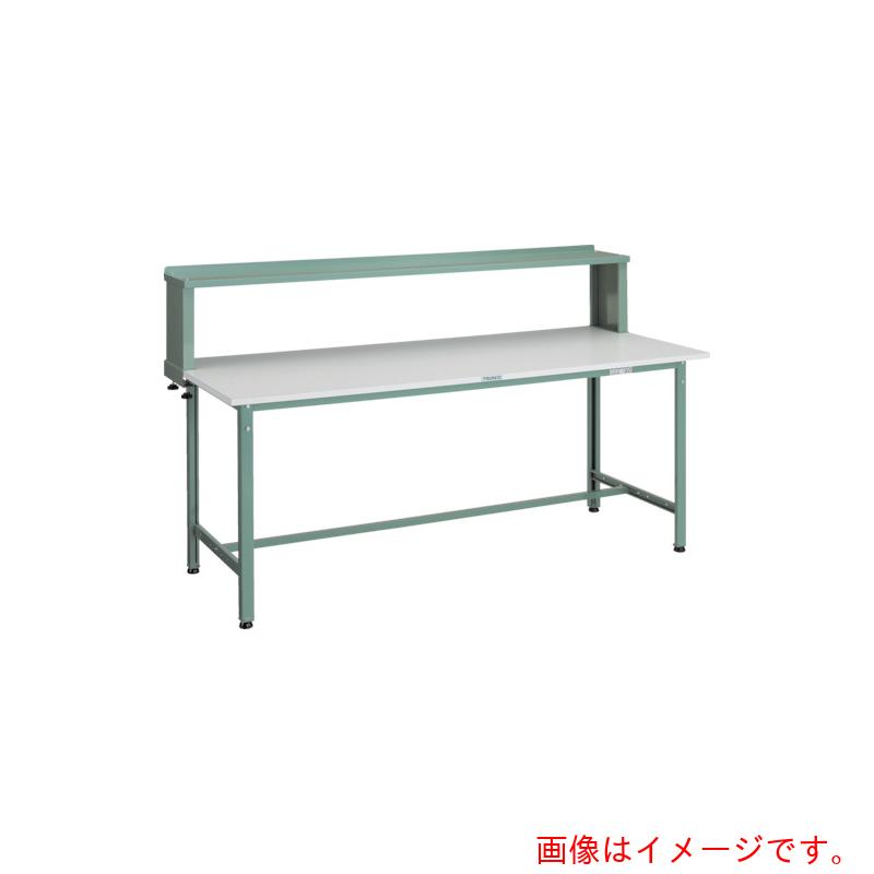 【別途貨物輸送あり】トラスコ中山（TRUSCO） TRUSCO 軽掛け目御役目台（３００ｋｇ）ＡＥ型 １５００Ｘ７５０ＸＨ１０４４（全高） 上棚付 緑であること色 【品番：AE-1500YURB】