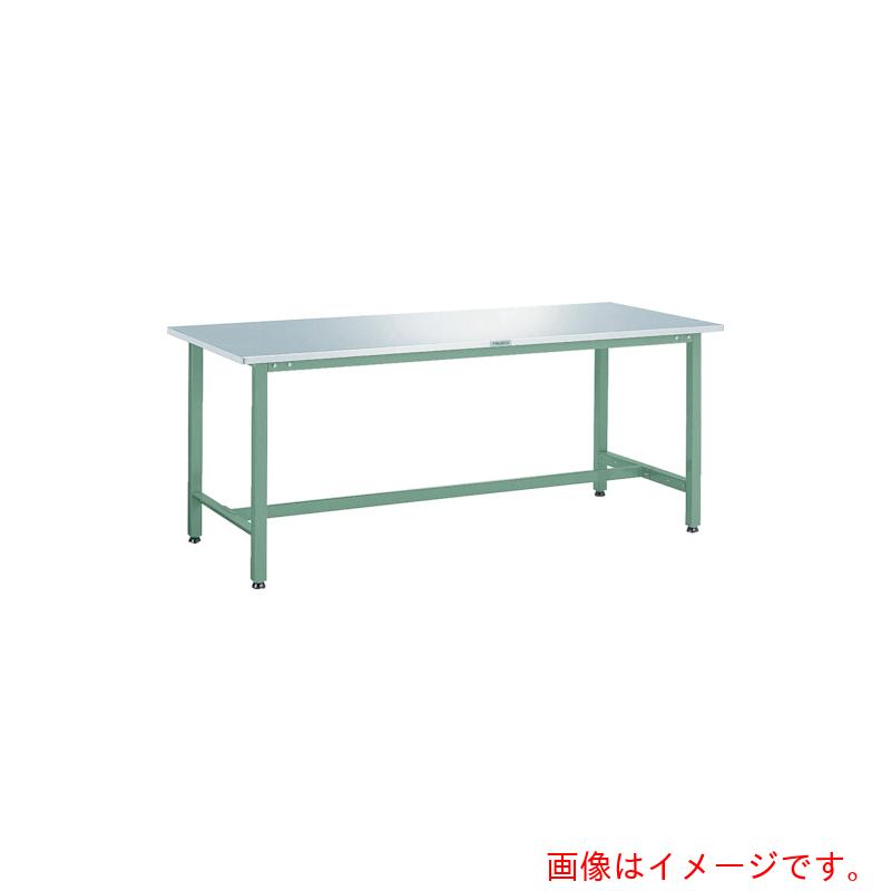 【別途送料あり】トラスコ中山（TRUSCO）　TRUSCO　軽荷重作業台（３００ｋｇ）ＡＥ型　１５００Ｘ６００ＸＨ７４０　ステンレス張り　グリーン色　【品番：AE-1560SUS】