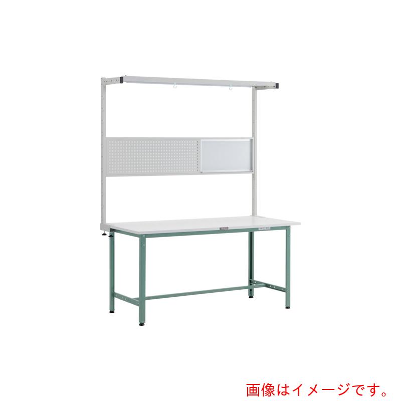【別途送料あり】トラスコ中山（TRUSCO）　TRUSCO　軽荷重作業台（３００ｋｇ）ＡＥ型　１５００Ｘ６００ＸＨ１９４８（全高）　ツールハンガーフルセット付　グリーン色　【品番：AE-1560THFS】 64,541円