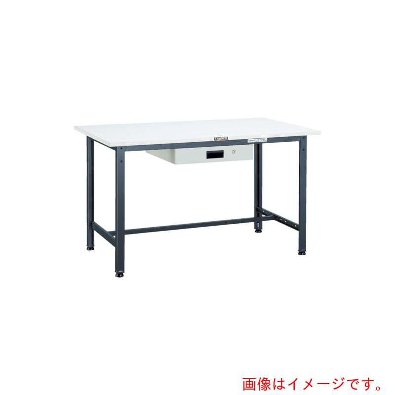 【別途送料あり】トラスコ中山（TRUSCO）　TRUSCO　軽荷重作業台（３００ｋｇ）ＡＥ型　１８００Ｘ９００ＸＨ７４０　薄型１段引出付　ダークグレー色　【品番：AE-1809UDK1 DG】 37,180円