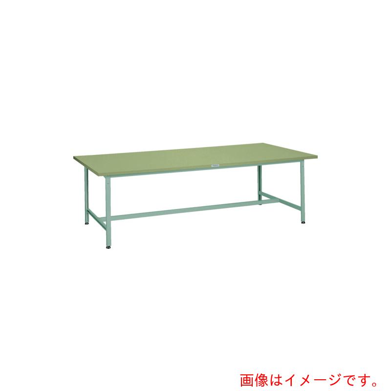 【別途送料あり】トラスコ中山（TRUSCO）　TRUSCO　軽荷重大型作業台（３００ｋｇ）ＡＥＨ型　１８００Ｘ１２００ＸＨ７４０　基本タイプ　グリーン色　【品番：AEH-1800】