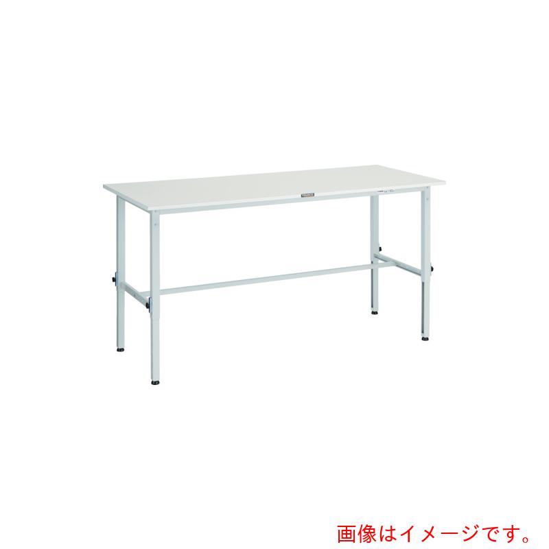 【別途貨物輸送あり】トラスコ中山（TRUSCO） TRUSCO 軽掛け目御役目台高さ自然調整式（１５０ｋｇ）ＡＥＭ型 １８００Ｘ９００ＸＨ６５０～９５０ 基本理念印字機 白いこと色 【品番：AEM-1809 W】