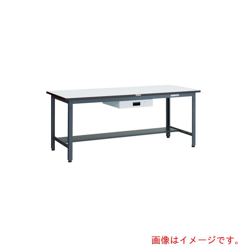 【別途貨物輸送あり】トラスコ中山（TRUSCO） TRUSCO 中掛け目御役目台（５００ｋｇ）ＡＥＷ型 ９００Ｘ６００ＸＨ７４０ 薄型１段引出付 うす暗い薄墨色色 【品番：AEWP-0960UDK1】