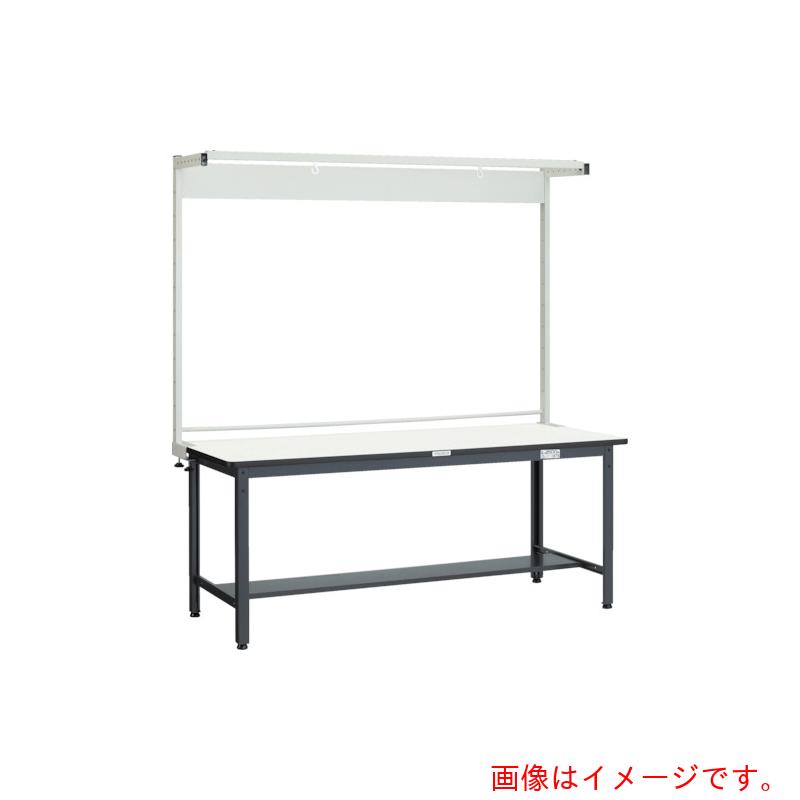 【別途送料あり】トラスコ中山（TRUSCO）　TRUSCO　中荷重作業台（５００ｋｇ）ＡＥＷ型　１５００Ｘ７５０ＸＨ１９４８（全高）　ツールハンガー付　ダークグレー色　【品番：AEWP-1575THN】