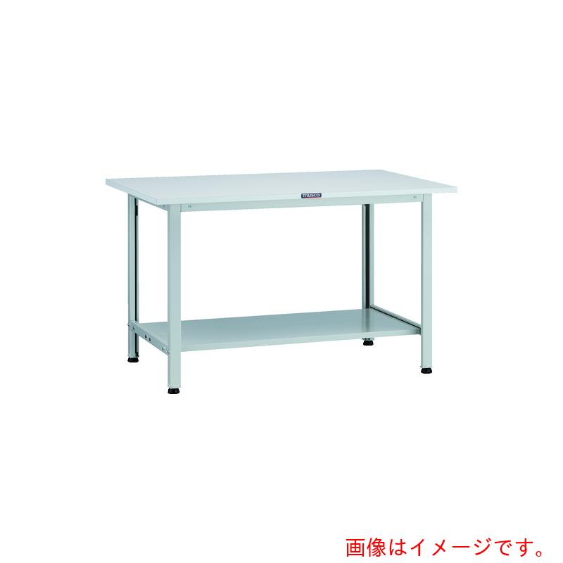 【別途送料あり】トラスコ中山（TRUSCO）　TRUSCO　軽荷重作業台（２００ｋｇ）ＡＯ型　１２００Ｘ６００ＸＨ７４０　下棚２枚付　ホワイト色　【品番：AO-1260LT2】