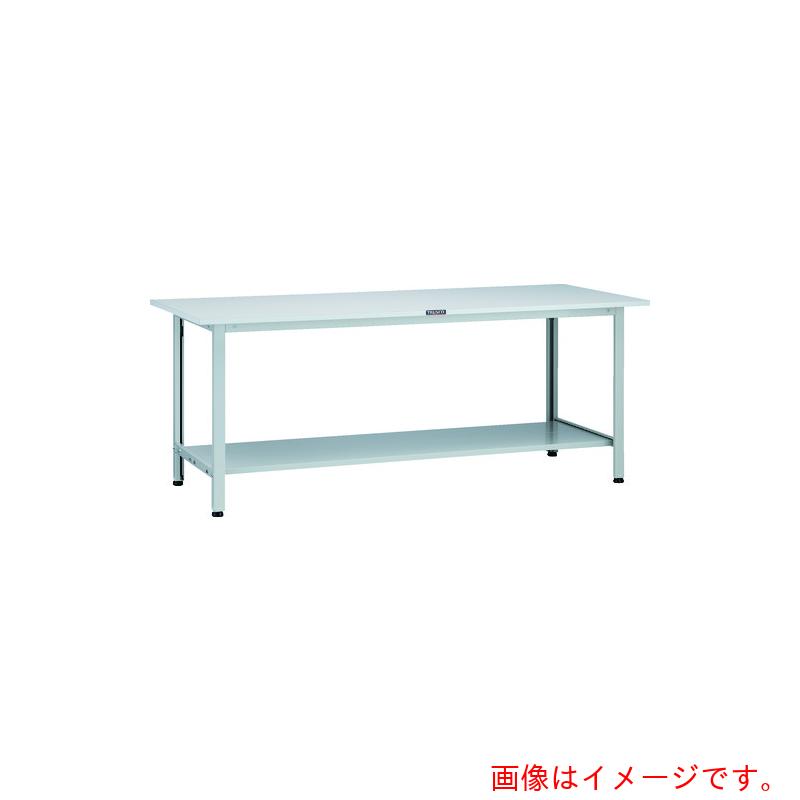 【別途送料あり】トラスコ中山（TRUSCO） TRUSCO 軽荷重作業台（２００ｋｇ）ＡＯ型 １８００Ｘ６００ＸＨ７４０ 下棚２枚付 ホワイト色 【品番：AO-1860LT2】