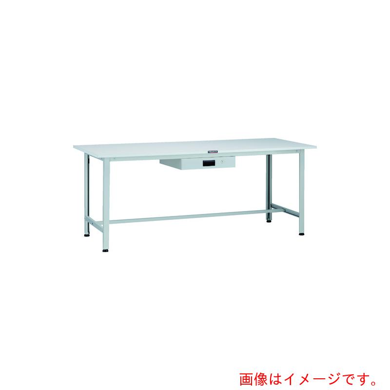 【別途送料あり】トラスコ中山(TRUSCO) TRUSCO 軽荷重作業台(200kg)AO型 1800X600XH740 薄型1段引出付 ホワイト色 【品番:AO-1860UDK1】|住設プロ 店