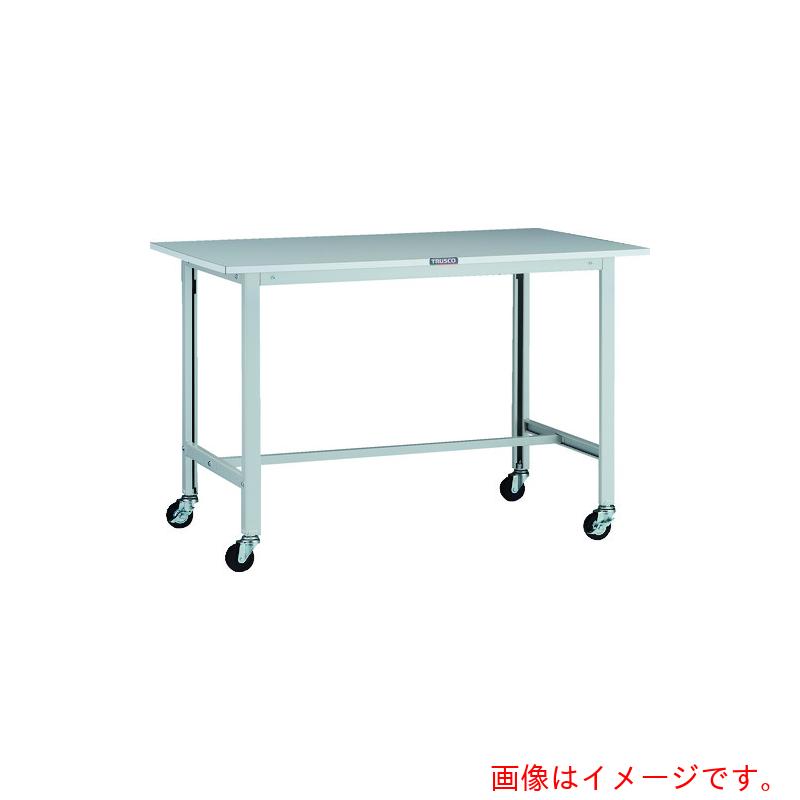 トラスコ中山（TRUSCO）　TRUSCO　軽荷重作業台（１００ｋｇ）ＡＯ型　１２００Ｘ６００ＸＨ８０８　φ７５キャスター付　ホワイト色　【品番：AOR-1260C75】