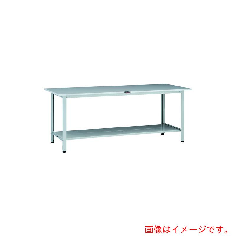 【別途送料あり】トラスコ中山（TRUSCO）　TRUSCO　軽荷重作業台（２００ｋｇ）ＡＯ型　１８００Ｘ６００ＸＨ７４０　下棚２枚付　ホワイト色　【品番：AOR-1860LT2】