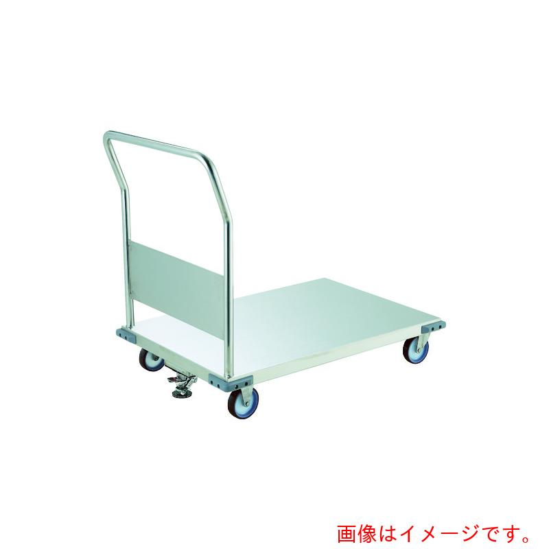 トラスコ中山(TRUSCO) TRUSCO オールステンレス台車 コーナーC付 1200X750 NU ストッパー付 【品番:AS-1B-100NU-S】