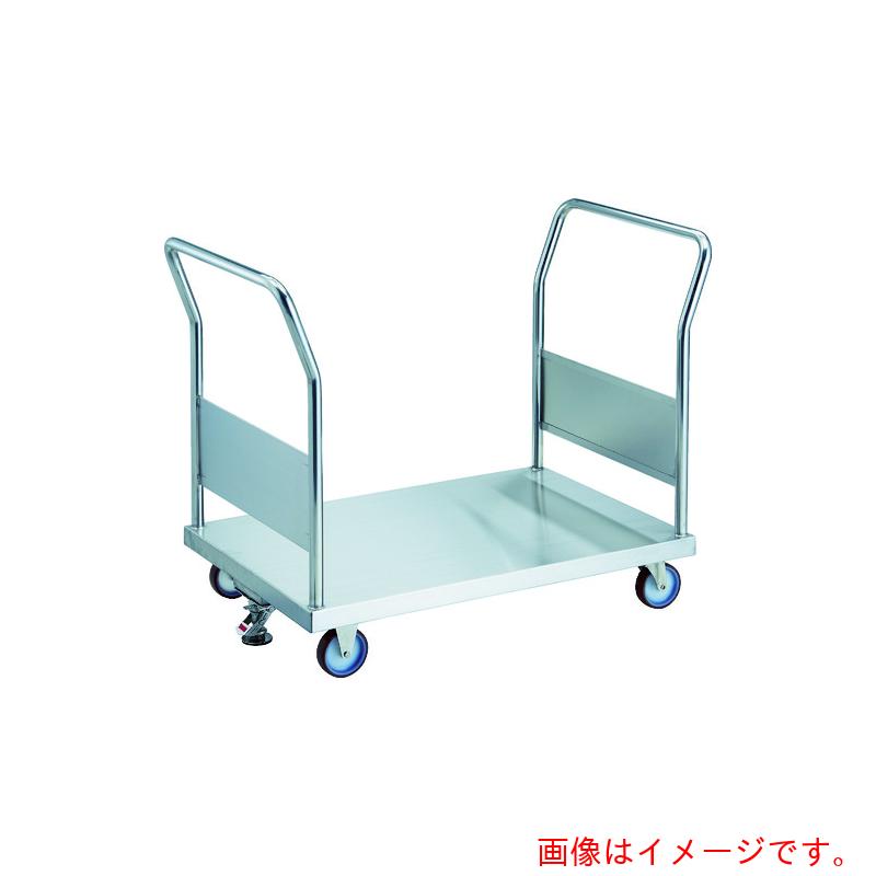 トラスコ中山（TRUSCO）　TRUSCO　ステンレス台車　オールステン両袖台車　８００Ｘ４５０　φ１００ＮＵ　ストッパー付　【品番：AS-3W-100NU-S】
