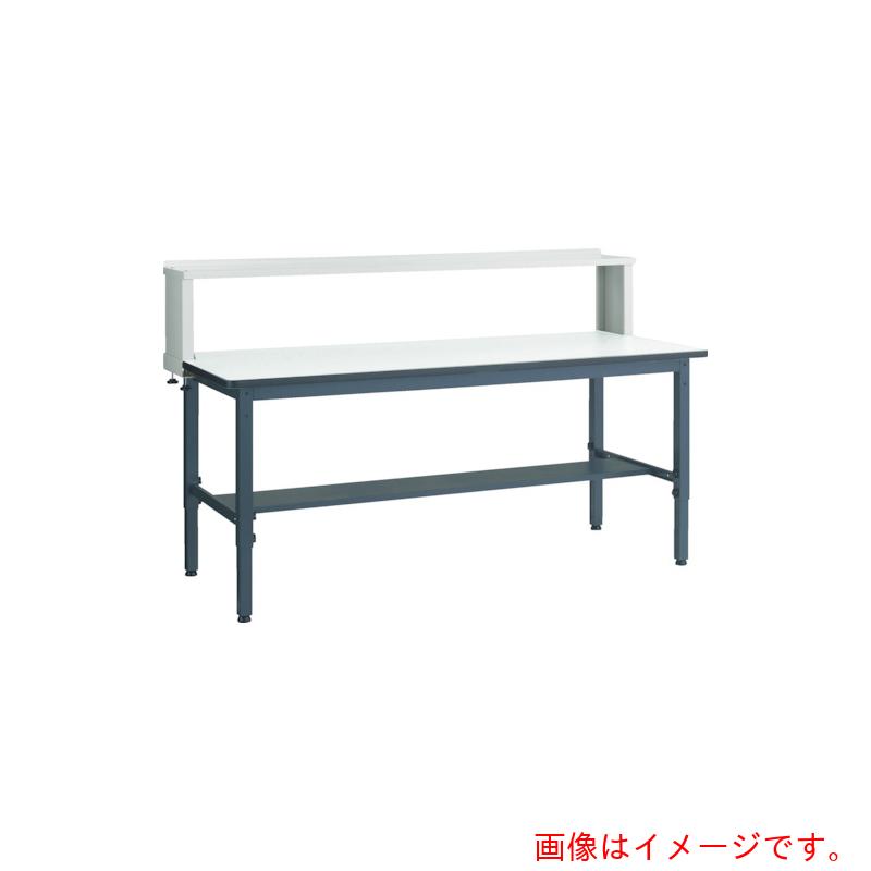 【別途貨物輸送あり】トラスコ中山（TRUSCO） TRUSCO 軽掛け目御役目台高さ自然調整式（２５０ｋｇ）ＡＷＭ型 １８００Ｘ９００ＸＨ１００４～１２１４（全高） 上棚付 うす暗い薄墨色色 【品番：AWMP-1890YURB】