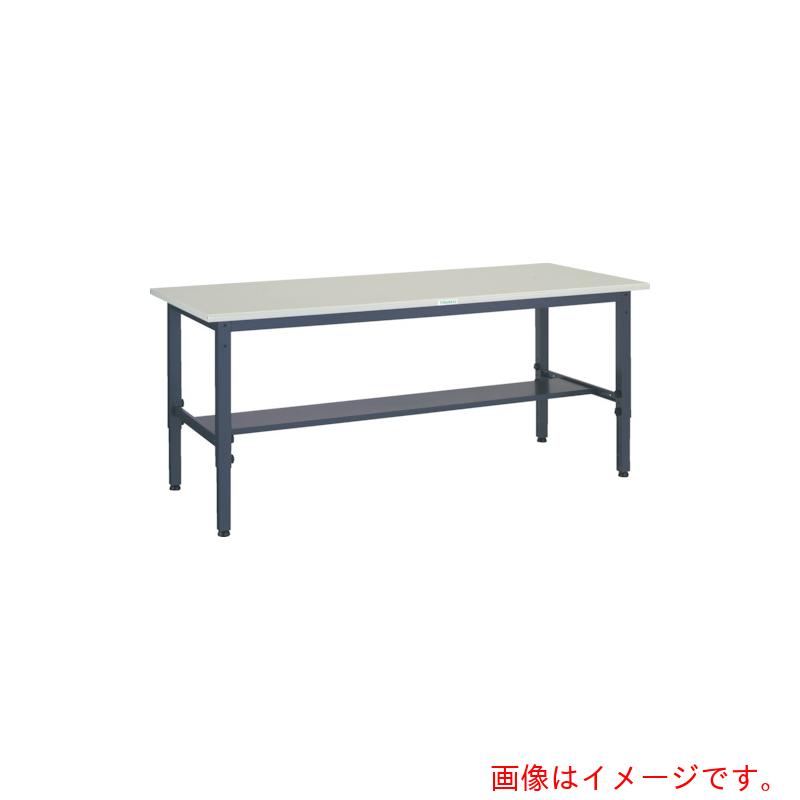 【別途送料あり】トラスコ中山（TRUSCO）　TRUSCO　軽荷重作業台高さ調節式（２５０ｋｇ）ＡＷＭ型　１５００Ｘ７５０ＸＨ７００～９１０　基本タイプ　ダークグレー色　【品番：AWMS-1575】｜住設プロ　店