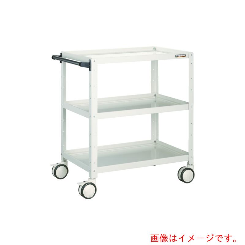トラスコ中山（TRUSCO）　TRUSCO　ツールワゴン　バーディワゴン　９００Ｘ６００ＸＨ７４０　ウレタン双輪　ホワイト　【品番：BDW-793D-W】