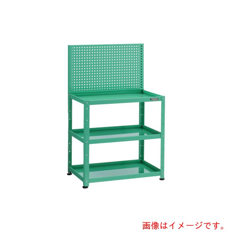 トラスコ中山（TRUSCO） TRUSCO 小型雄捩子式棚 バーディワゴンラック型 蓋パンチングパネル ６００×４００×１３３０ 【品番：BDW-RP963-YG】