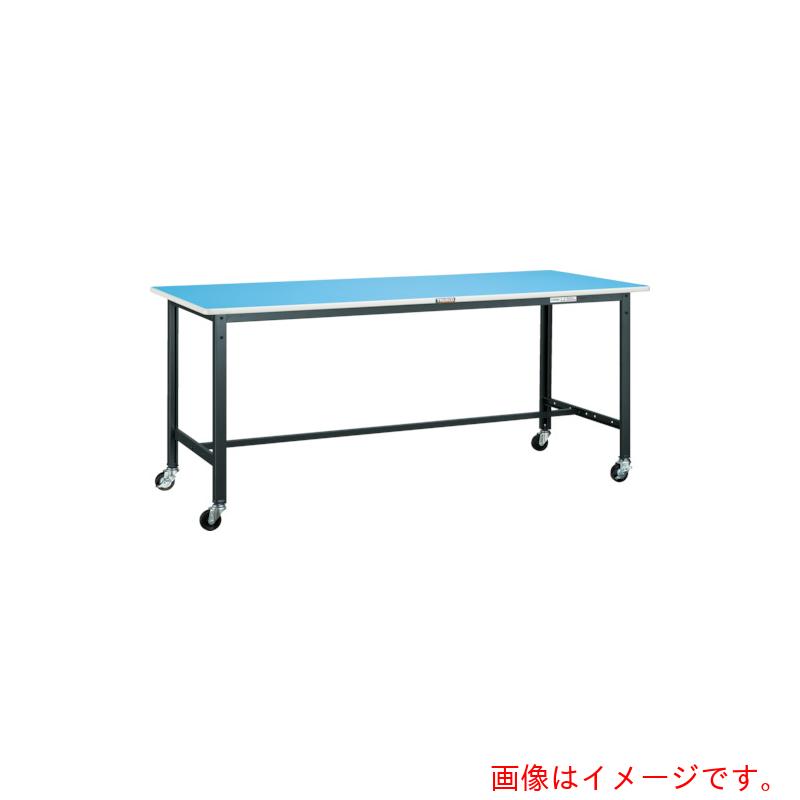 トラスコ中山（TRUSCO）　TRUSCO　軽荷重作業台（１２５ｋｇ）ＢＥ型　９００Ｘ７５０ＸＨ８０６　φ７５キャスター付　ダークグレー色　【品番：BE-0975C75】