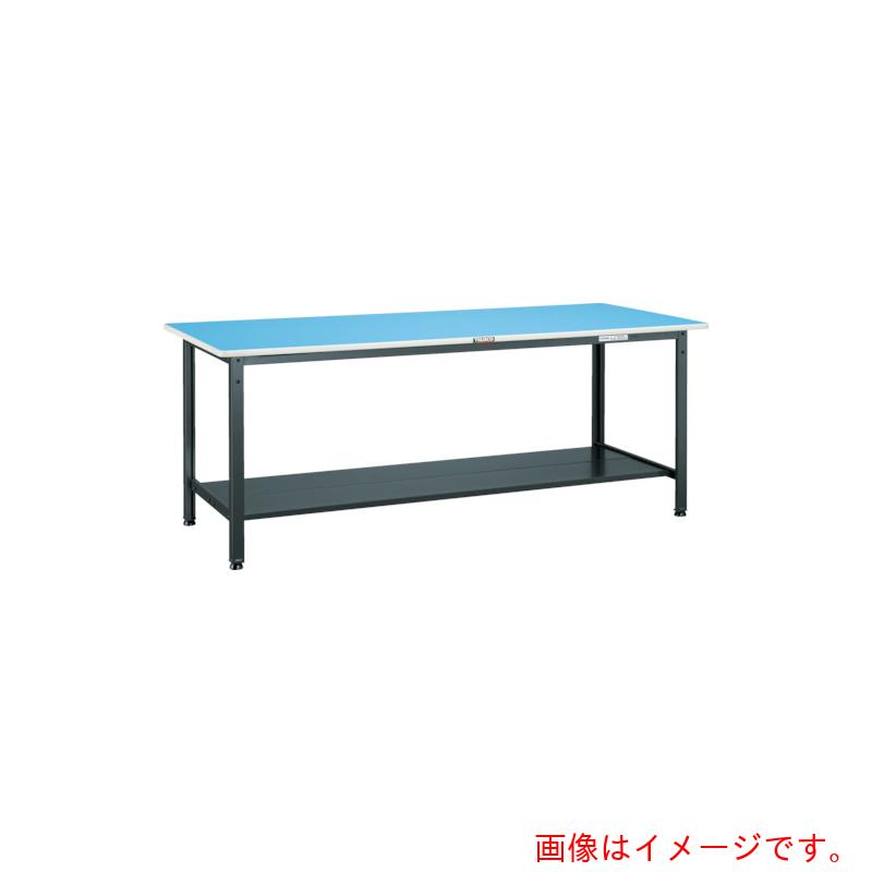 【別途送料あり】トラスコ中山(TRUSCO) TRUSCO 軽荷重作業台(250kg)BE型 1500X600XH740 下棚2枚付 ダークグレー色 【品番:BE-1560LT2】|住設プロ 店