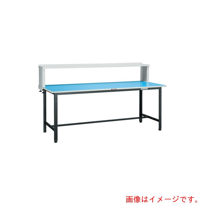 【別途送料あり】トラスコ中山（TRUSCO）　TRUSCO　軽荷重作業台（２５０ｋｇ）ＢＥ型　１８００Ｘ９００ＸＨ１０４４（全高）　上棚付　ダークグレー色　【品番：BE-1890YURB】