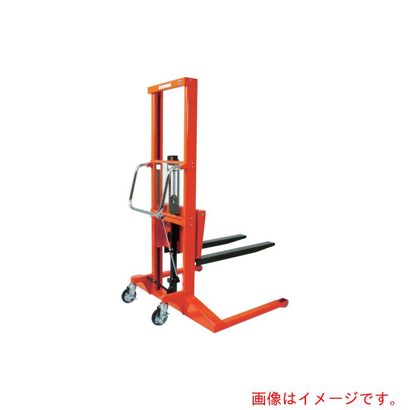 【別途送料あり】トラスコ中山（TRUSCO）　TRUSCO　コゾウリフター　足踏み油圧式　８００ｋｇ　フォーク高さ８００　幅広タイプ　【品番：BEA-H800-8W】