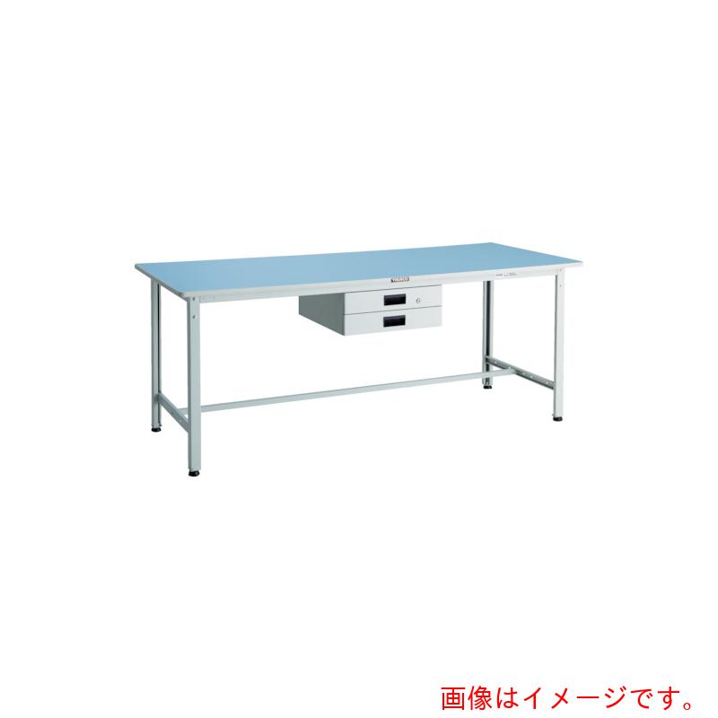 【別途貨物輸送あり】トラスコ中山（TRUSCO） TRUSCO 軽掛け目御役目台（２５０ｋｇ）ＢＥ型 １８００Ｘ７５０ＸＨ７４０ 薄型１段引出付 白いこと色 【品番：BER-1875UDK1W】