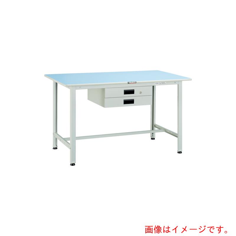 【別途送料あり】トラスコ中山(TRUSCO) TRUSCO 軽荷重作業台(180kg)BO型 900X750XH740 薄型2段引出付 ホワイト色 【品番:BO-0975UDK2】|住設プロ 店