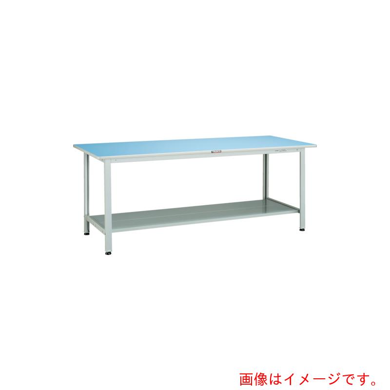【別途送料あり】トラスコ中山(TRUSCO) TRUSCO 軽荷重作業台(180kg)BO型 1500X600XH740 下棚2枚付 ホワイト色 【品番:BO-1560LT2】