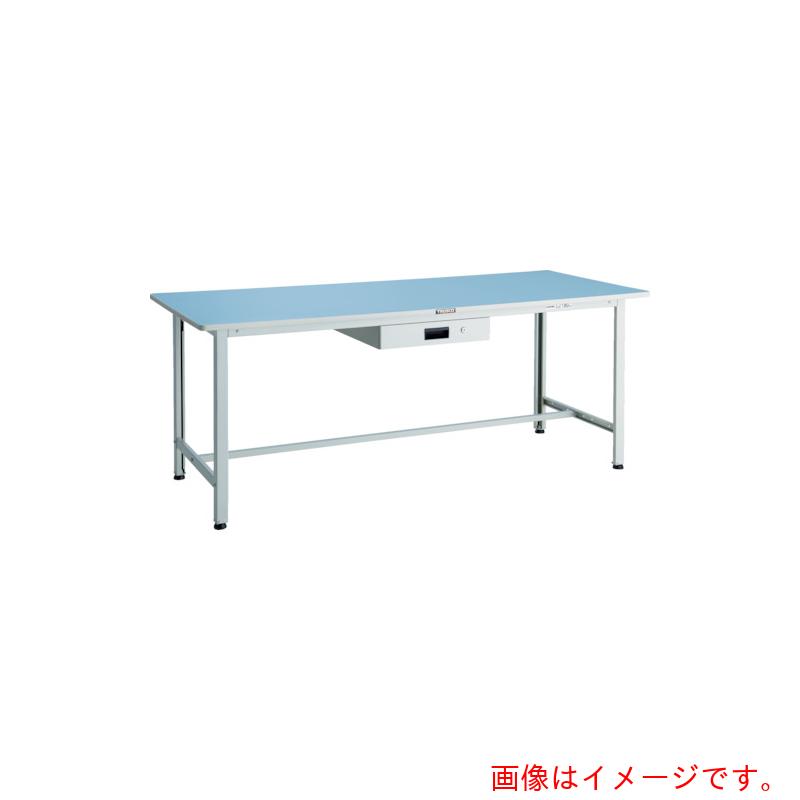 【別途送料あり】トラスコ中山（TRUSCO）　TRUSCO　軽荷重作業台（１８０ｋｇ）ＢＯ型　１８００Ｘ７５０ＸＨ７４０　薄型２段引出付　ホワイト色　【品番：BOR-1875UDK2】｜住設プロ　店