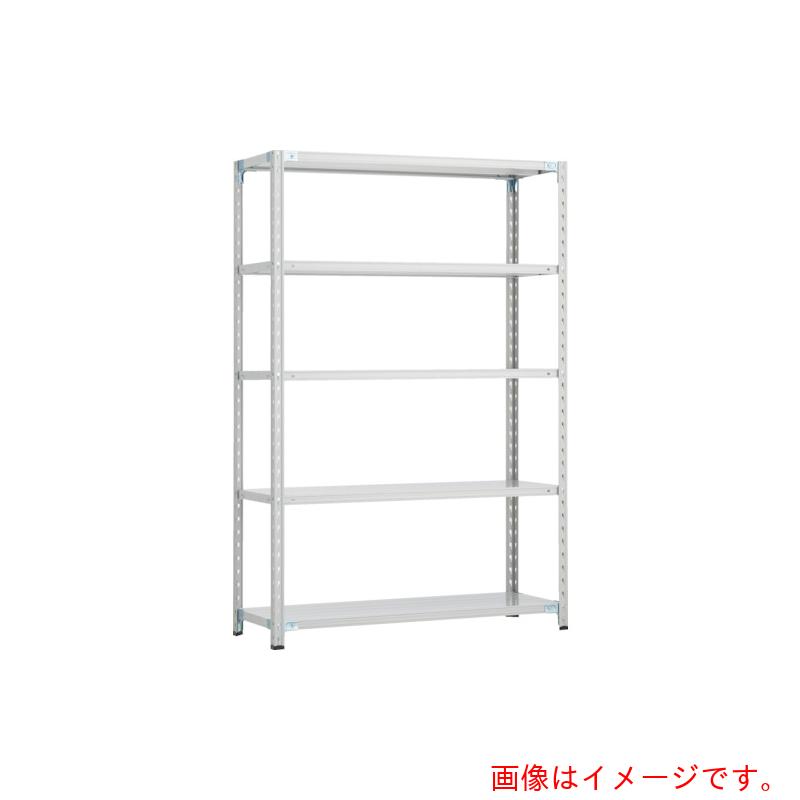 【別途送料あり】トラスコ中山（TRUSCO）　TRUSCO　ＣＢ型セミボルトレス軽中量棚　１５００Ｘ３００ＸＨ１８００　５段　ＷＧ色　【品番：CB-6535-WG】