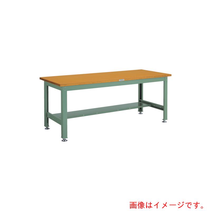 【別途送料あり】トラスコ中山（TRUSCO）　TRUSCO　中荷重作業台（２０００ｋｇ）ＤＷ型　１８００Ｘ９００ＸＨ７４０　基本タイプ　グリーン色　【品番：DW-1809】