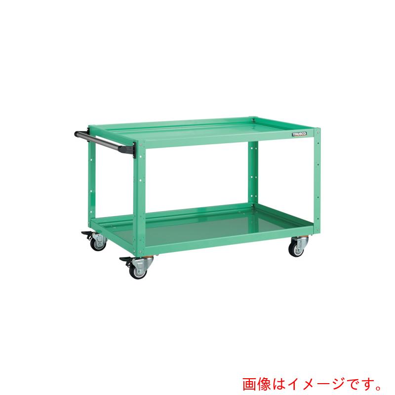 トラスコ中山（TRUSCO） TRUSCO 手道具手押し車 鷲手押し車 ９００Ｘ６００ＸＨ６００ ４輪自在 青少年緑であること 【品番：EGW-692J-YG】