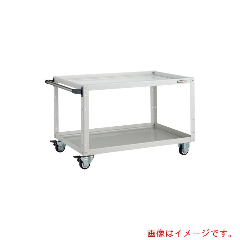 トラスコ中山（TRUSCO） TRUSCO 手道具手押し車 鷲手押し車 ９００×６００×Ｈ６００ ウレタン４輪自在 白いこと 【品番：EGW-692UJ-W】