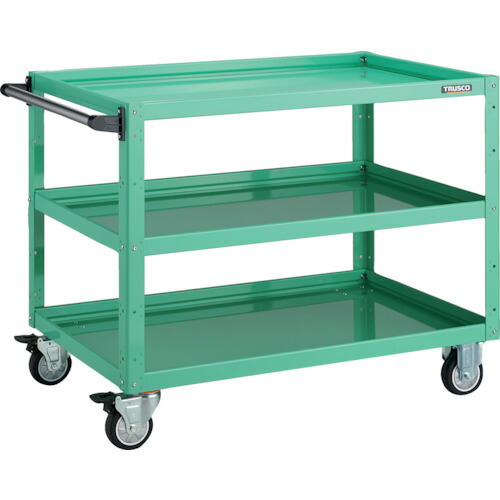 トラスコ中山（TRUSCO） TRUSCO 物の具手押し車 鷲手押し車 ９００Ｘ６００ＸＨ７４０ ウレタン拷問台 若い衆緑であること 【品番：EGW-793U-YG】