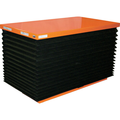 【別途貨物輸送あり】トラスコ中山（TRUSCO） TRUSCO ピットレスローリフト ５００ｋｇ 電動式 １０５０Ｘ６５０Ｘ８０～６１０ 昇降す早さ（秒）２６／２２（５０Ｈｚ／６０Ｈｚ） 【品番：FLNJ50-610-B】