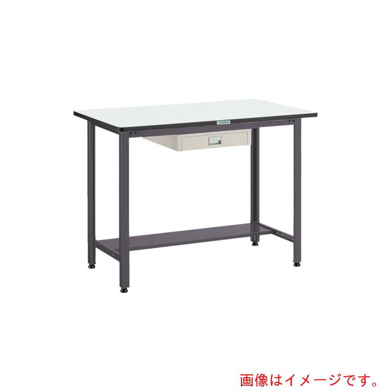 【別途送料あり】トラスコ中山(TRUSCO) TRUSCO 中荷重立作業台(500kg)HAEW型 1200X600XH885 薄型1段引出付 ダークグレー色 【品番:HAEWP-1260UDC1】|住設プロ 店