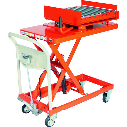 【別途送料あり】トラスコ中山（TRUSCO）　TRUSCO　金型移動用ハンドリフター　２００ｋｇ　５００Ｘ８００　回転台付　【品番：HLFA-S250TM1】｜住設プロ　店