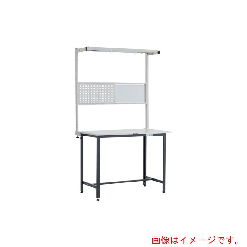 【別途送料あり】トラスコ中山（TRUSCO）　TRUSCO　軽荷重立作業台（３００ｋｇ）ＨＡＥ型　１２００Ｘ６００ＸＨ２１０８（全高）　ツールハンガーフルセット付　ダークグレー色　【品番：HRAE-1260THFS DG】