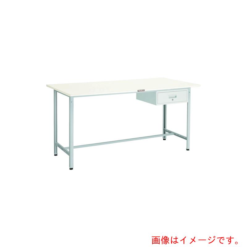 【別途送料あり】トラスコ中山(TRUSCO) TRUSCO 軽荷重立作業台(300kg)HAE型 1500X750XH900 1段引出付 ホワイト色 【品番:HRAE-1500F1 W】|住設プロ 店